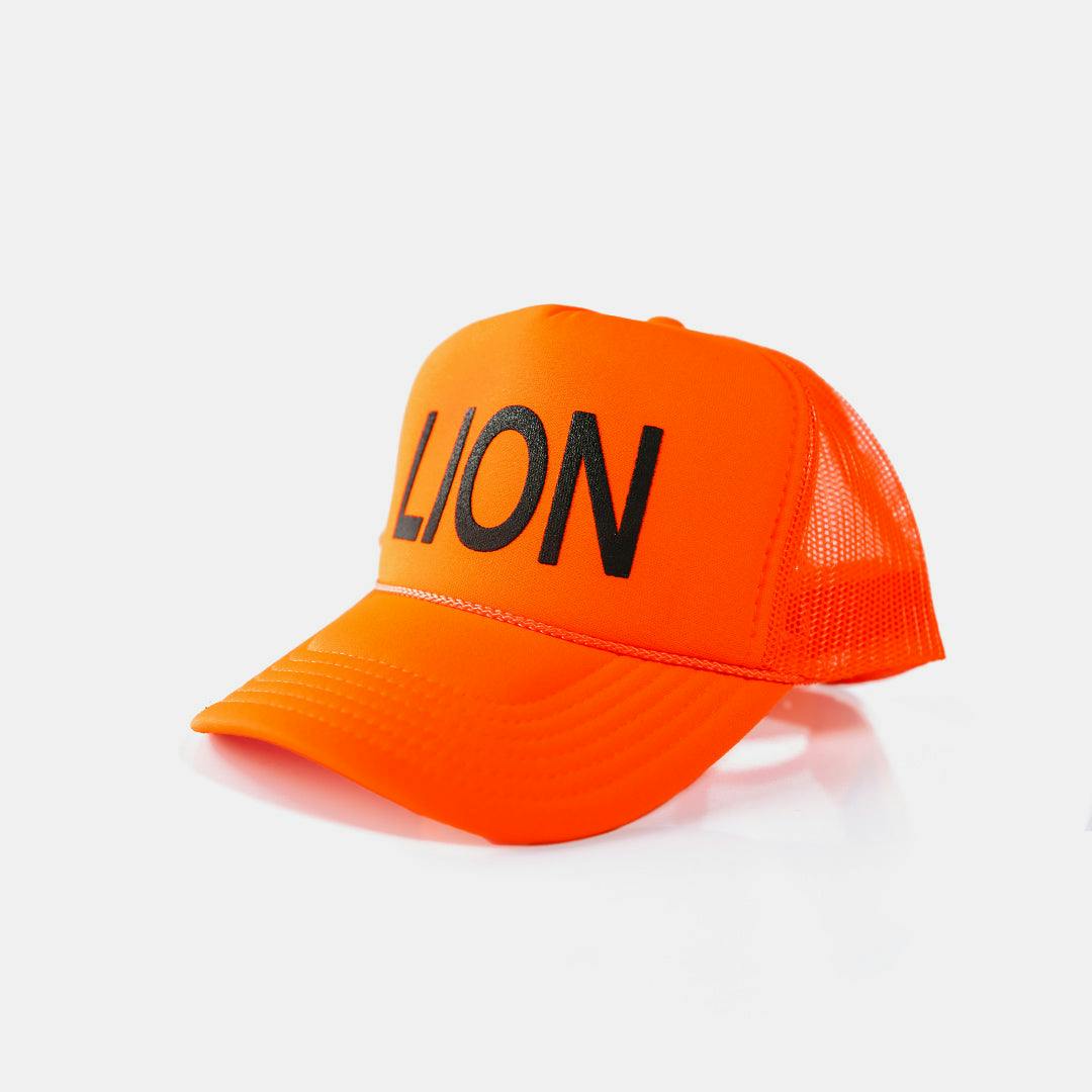 Lion Trucker Hat - Orange